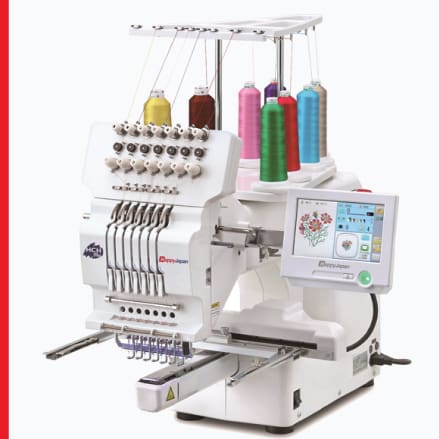 HappyJapan HCH-701-30 Single Head Compact Embroidery Machine | Sewing.ae